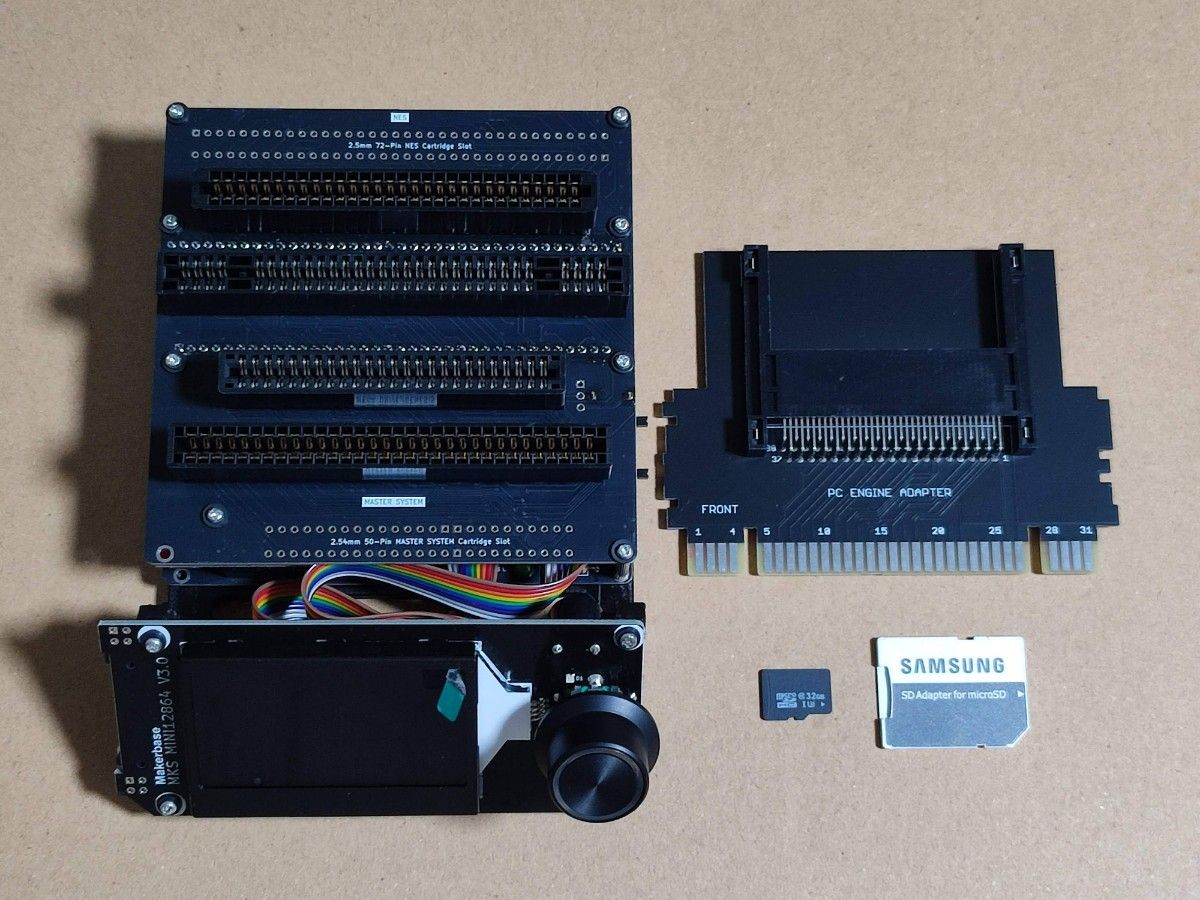 CartridgeReader V5 PCEアダプター付き レトロゲームROM吸出し機 SA1