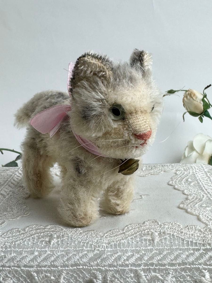 送料無料 シュタイフ Cat Tabby 10cm タビーキャット/ねこ/猫/ネコ