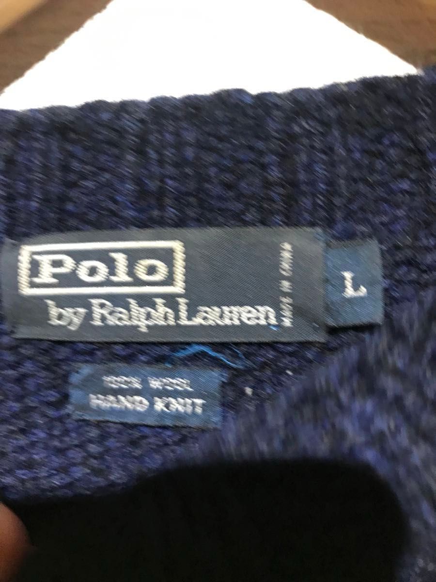 90s Ralph Lauren ラルフローレン スターニット ネイビー ニット