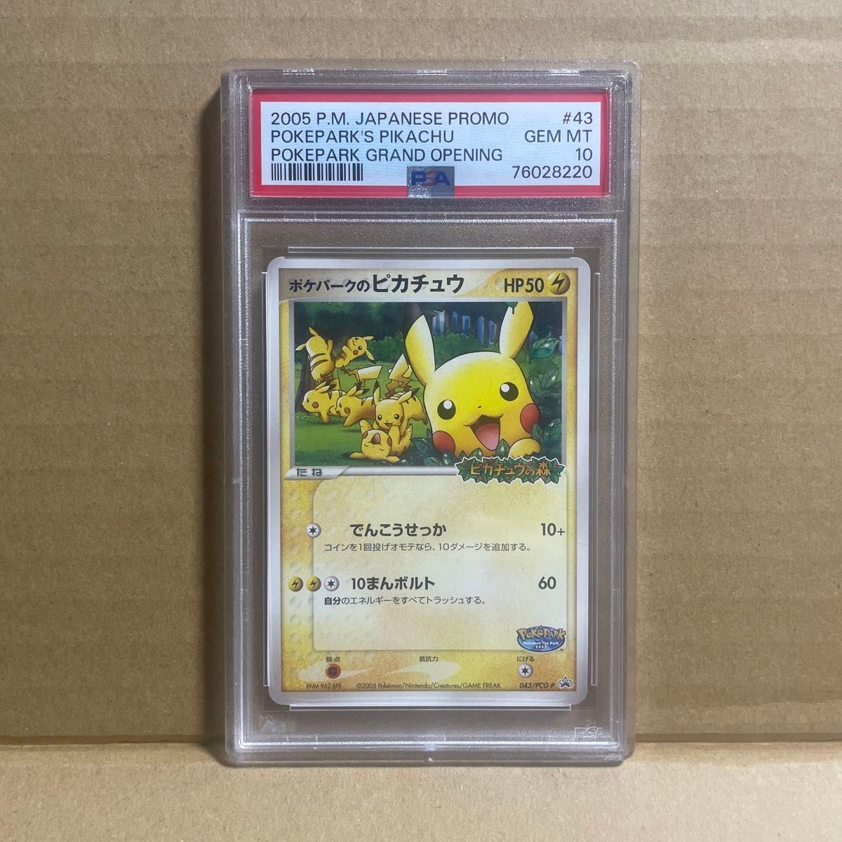 ポケパークのピカチュウ 043/PCG-P】 PSA10 ポケモンカード｜Yahoo