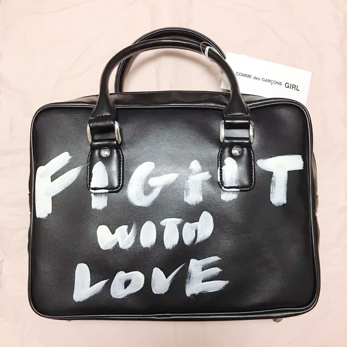 コムデギャルソン ガール メッセージペイントバッグ CDG GIRL ヘイン