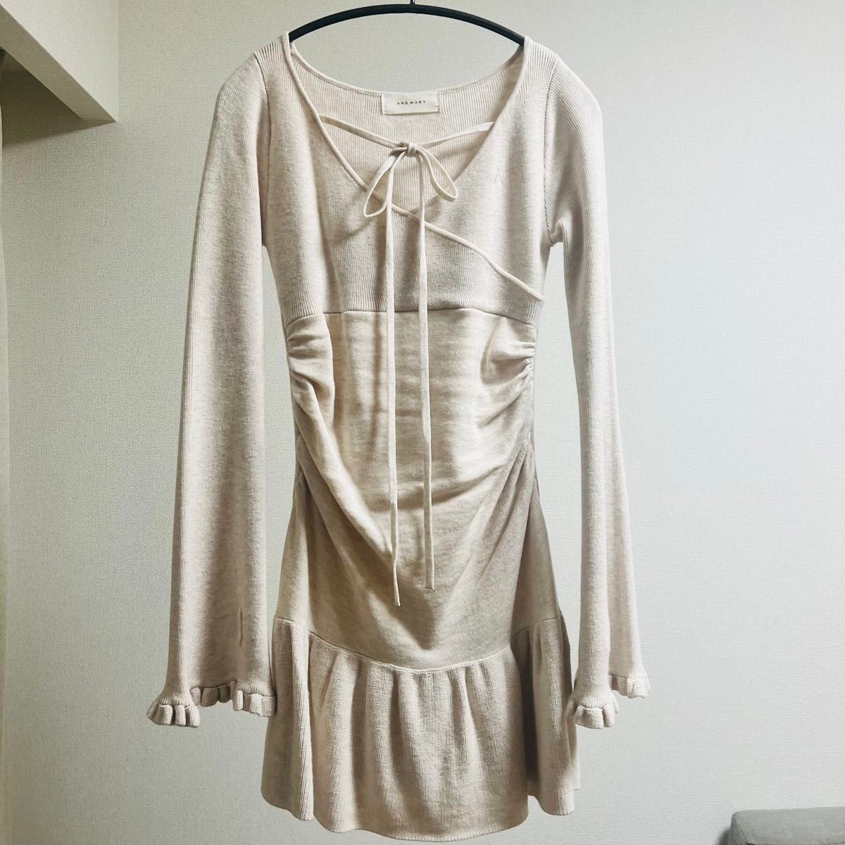 andmary アンドマリー Fleur knit mini dress｜Yahoo!フリマ（旧PayPay