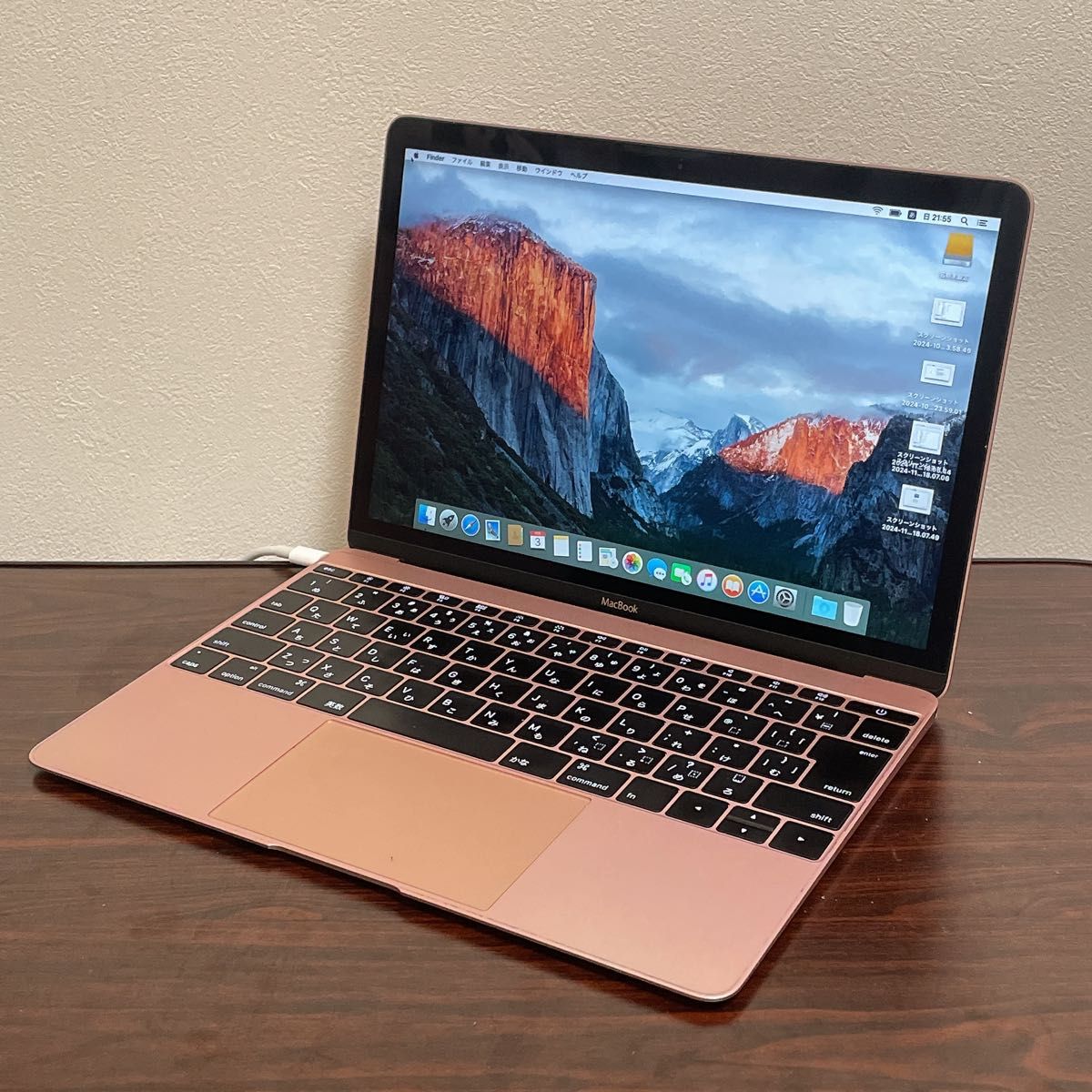ジャンク Apple MacBook 12インチ 2016 8GB Intel core m3 ローズ