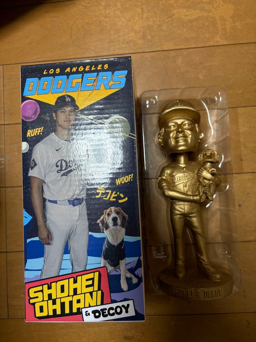 送料無料 大谷翔平 ボブルヘッド ゴールド 大谷 デコピン ドジャース