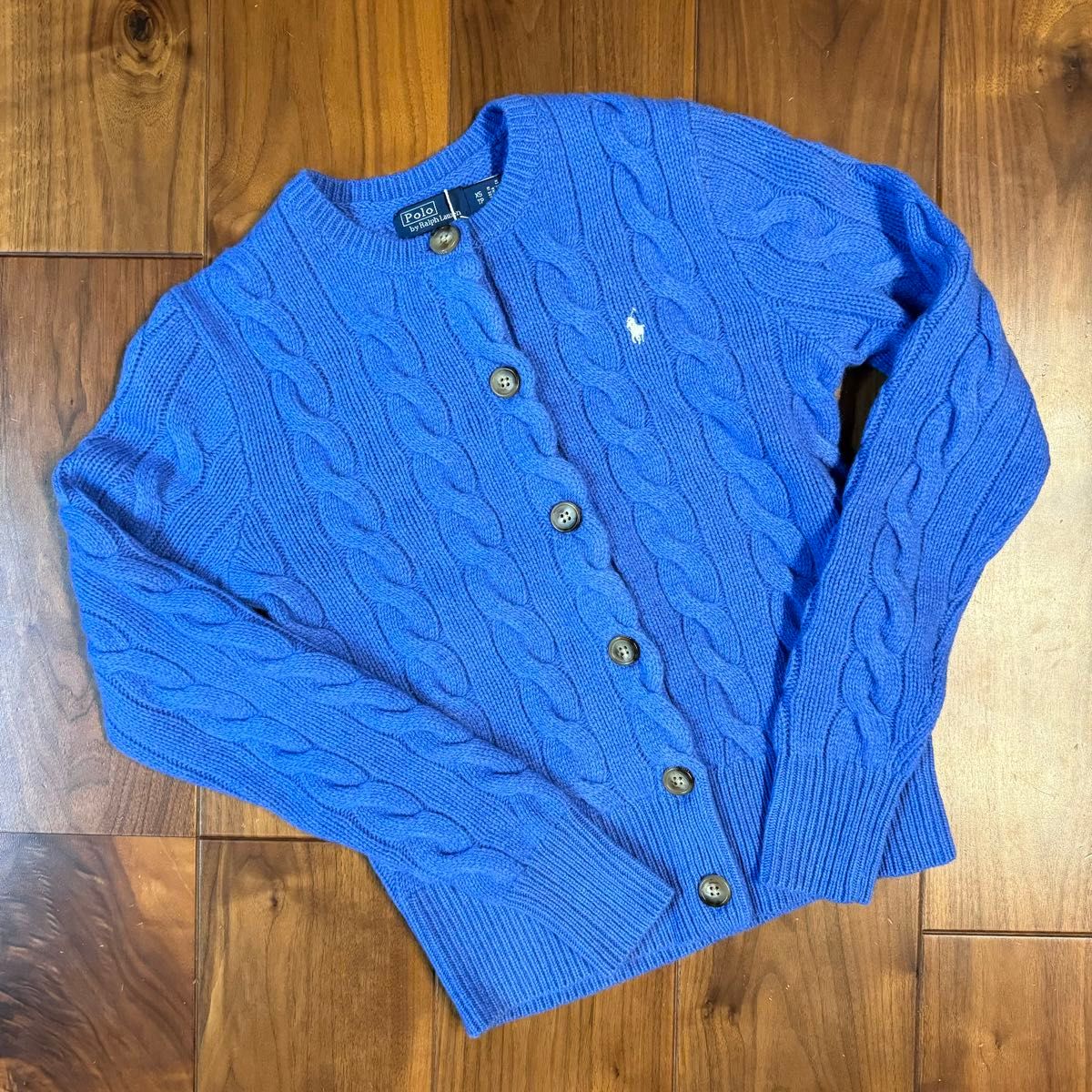 特価】 ラルフローレン カーディガン カシミア ケーブルニット 高級