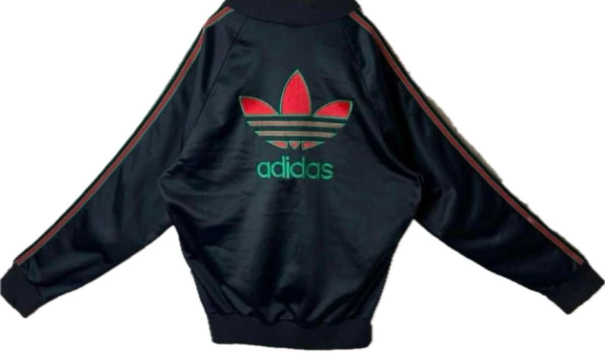 80S】adidas ビンテージUSA製 ATP グッチカラー 刺繍ロゴ ジャージ
