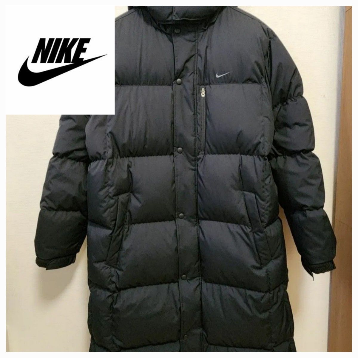 防寒】NIKE ナイキ ダウンジャケット ベンチコート XLサイズ ブラック