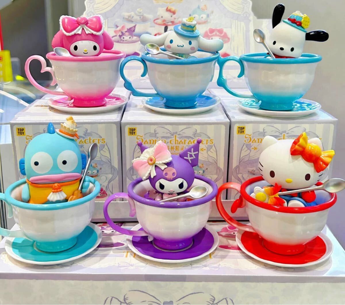 Yahoo!オークション - 6種セット 海外限定 TOPTOY サンリオ ティーカッ