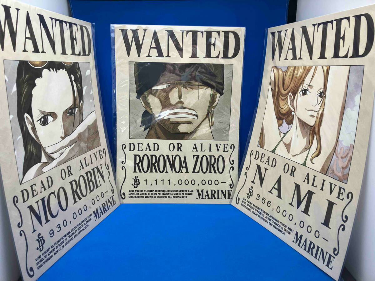 Yahoo!オークション - ワンピース 海軍発行公式手配書 ゾロ ナミ ロビ
