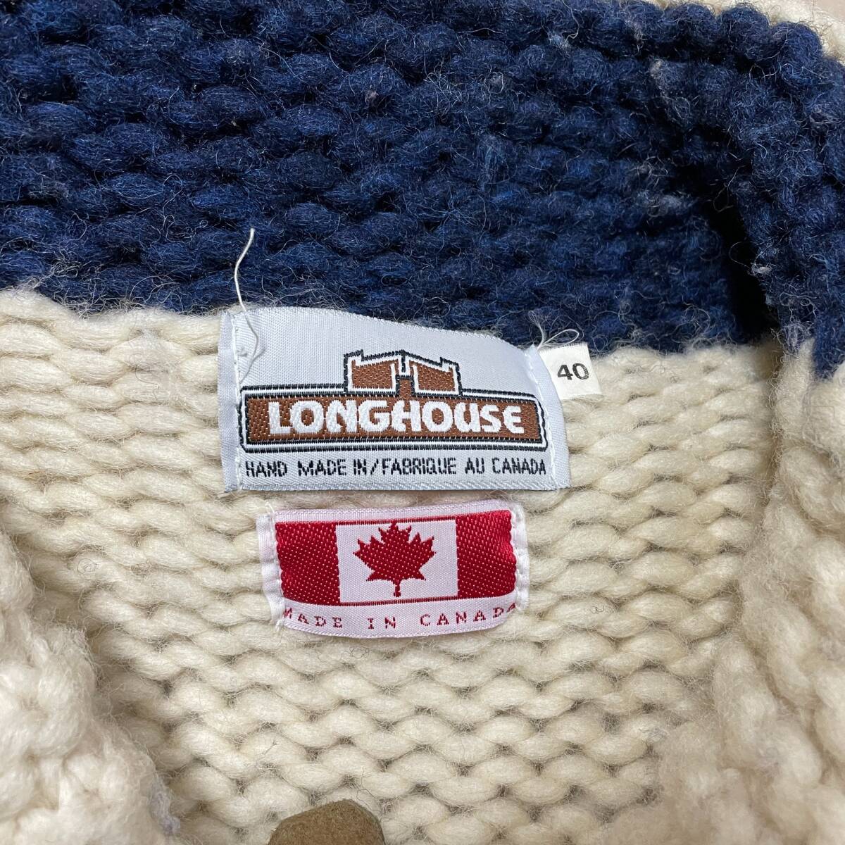 カナダ製 LONG HOUSE ロングハウス カウチンセーター カウチン