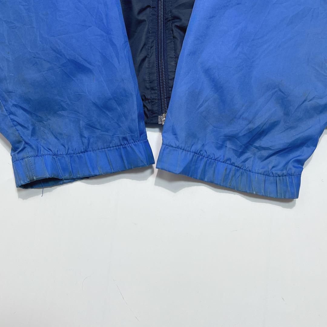 90's NIKE ナイキ 銀タグ ナイロンジャケット 青紺 L ワンポイント