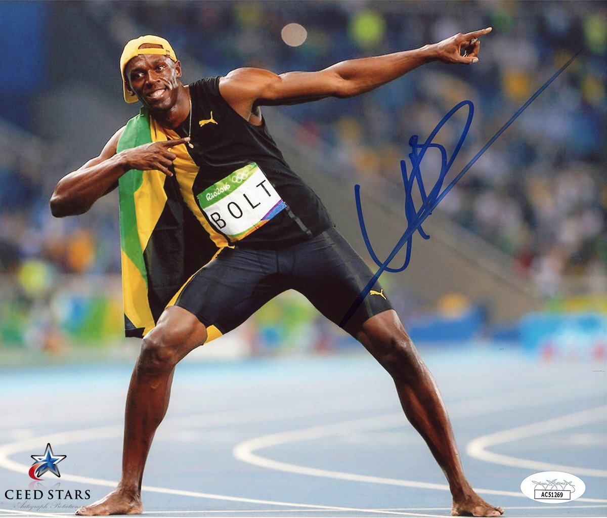 Yahoo!オークション - 【CS】ウサイン・ボルト 直筆 サイン 入り 8×10