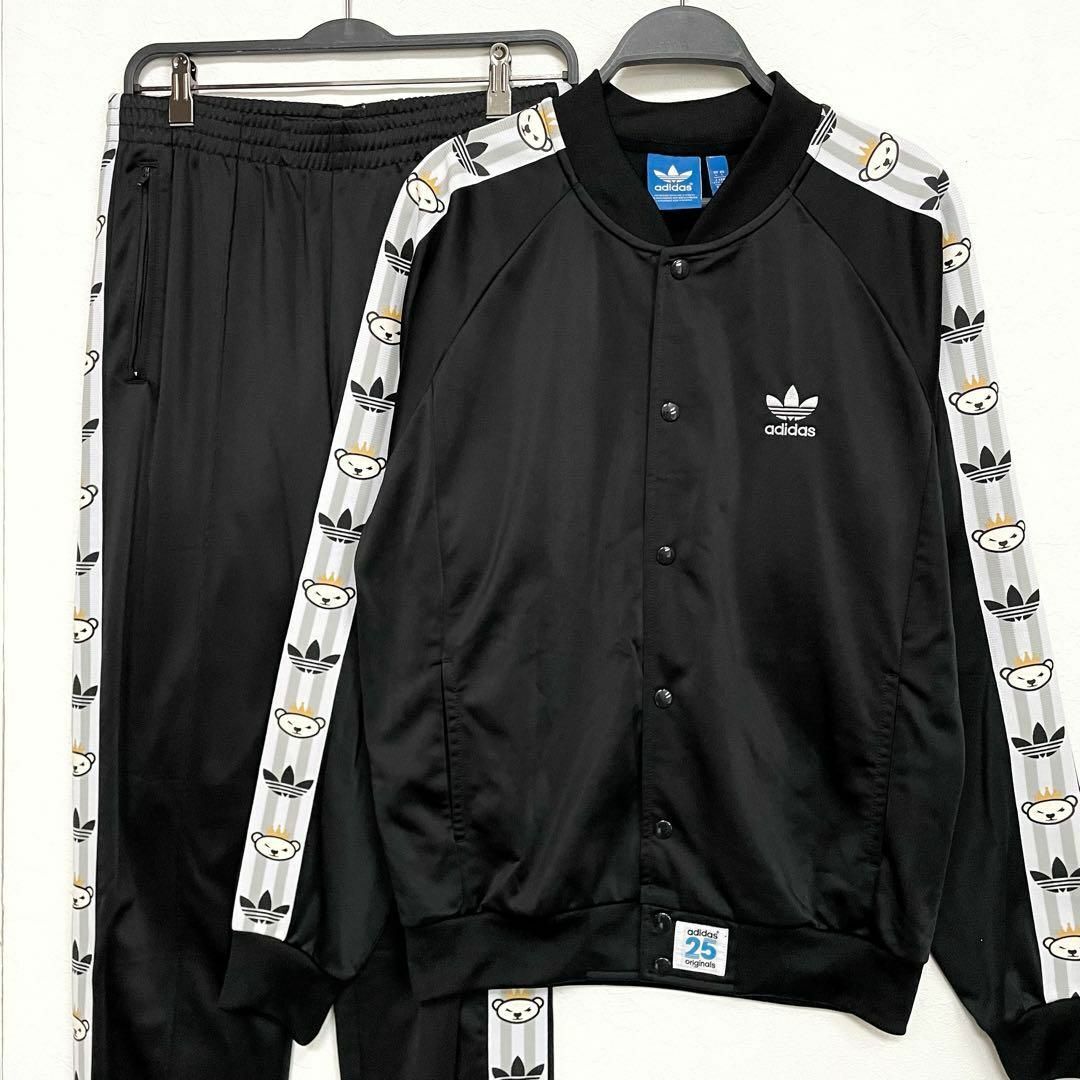 アディダス NIGO コラボ ジャージ セットアップ 25周年 サイズ違い 黒
