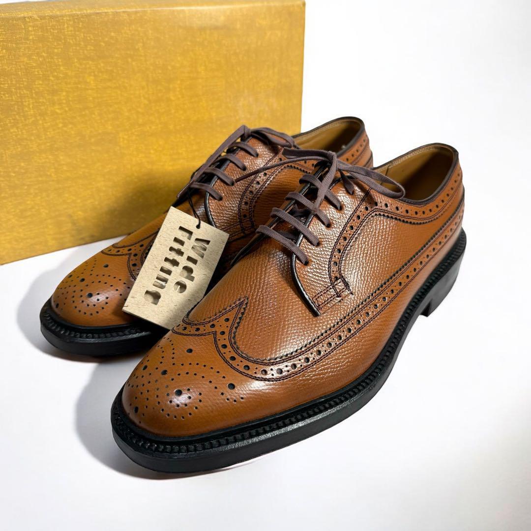 未使用 REGAL リーガル ウィングチップ レザーシューズ 革靴 革底