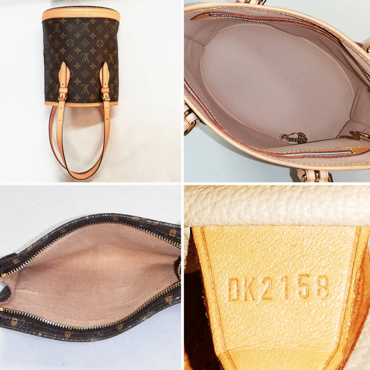 未使用級】ルイ・ヴィトン（モノグラム）バケツ型 バケットPM ポーチ