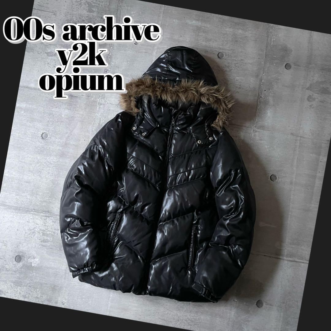 00s ダウンジャケット リアルファー Japanese label 光沢 【公式通販】