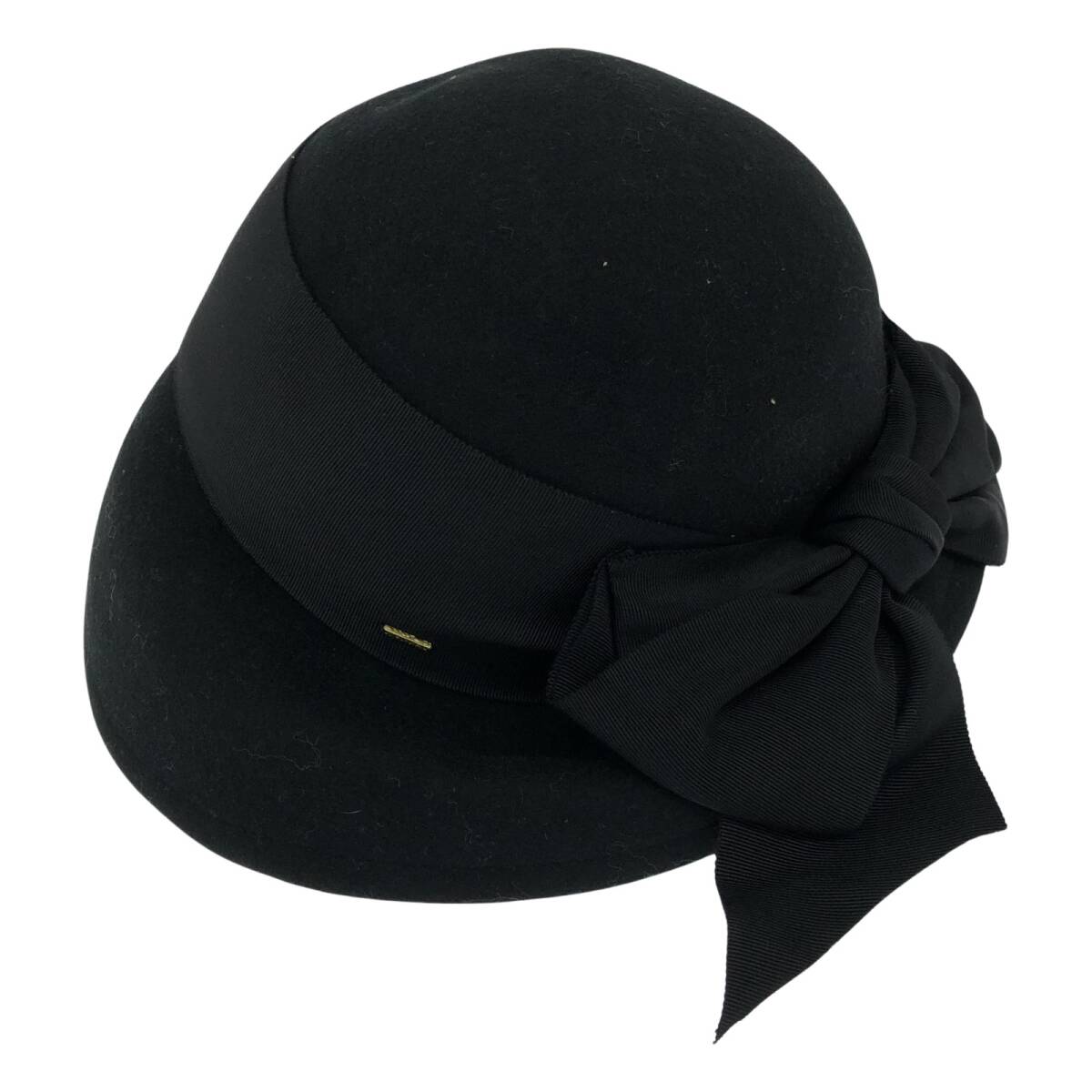 Yahoo!オークション - CA4LA カシラ リボン付き ウール ハット/ブラッ