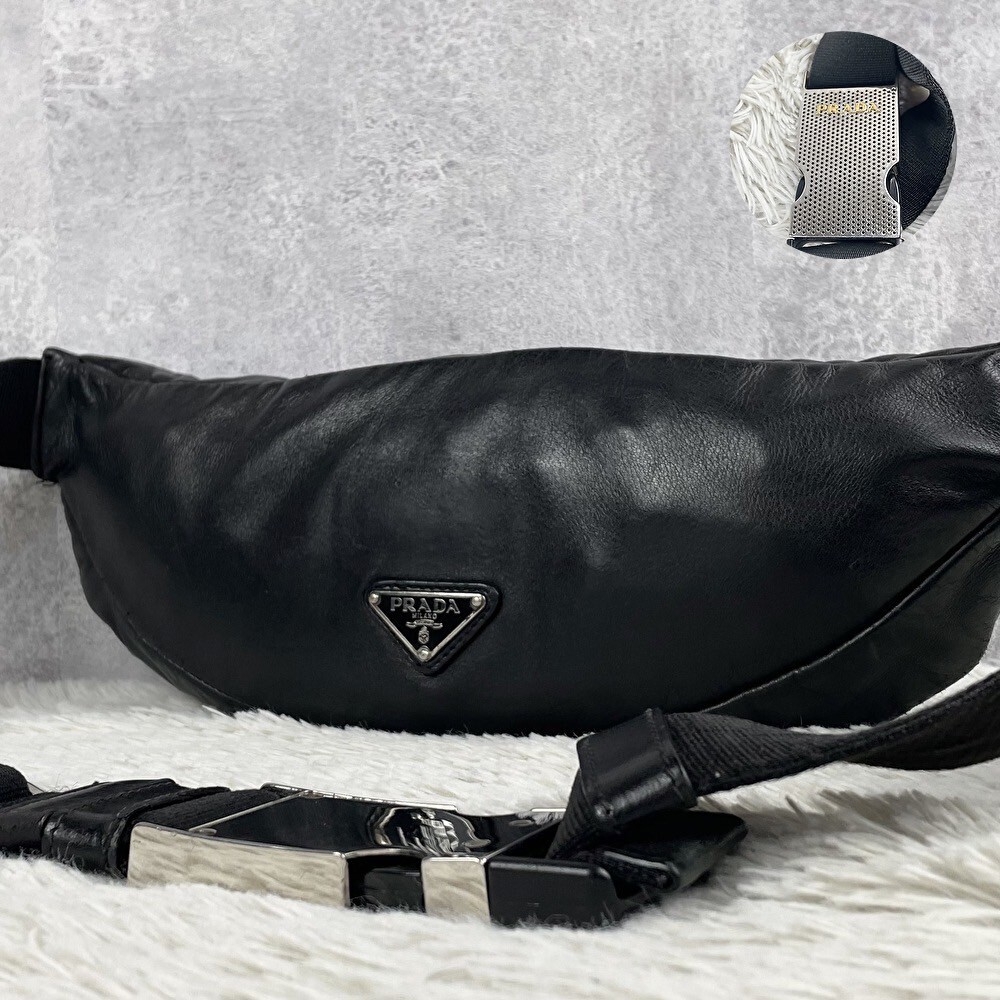 Yahoo!オークション - 極美品 PRADA プラダ ボディバッグ ショルダーバ