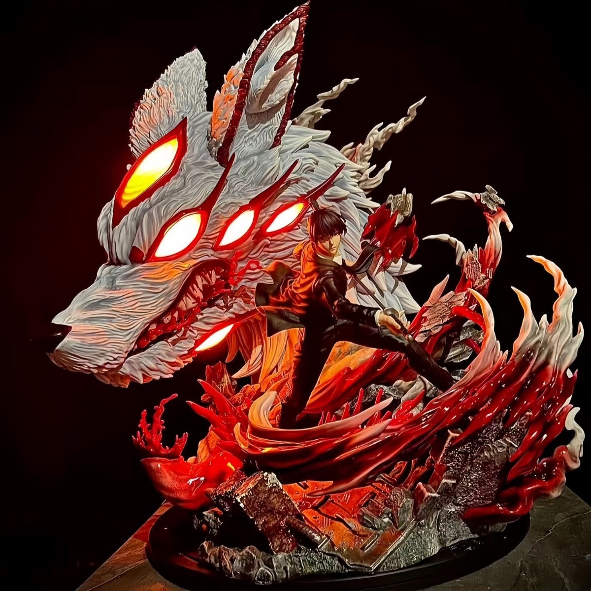 Yahoo!オークション - チェンソーマン 早川アキ&狐の悪魔 フィギュア