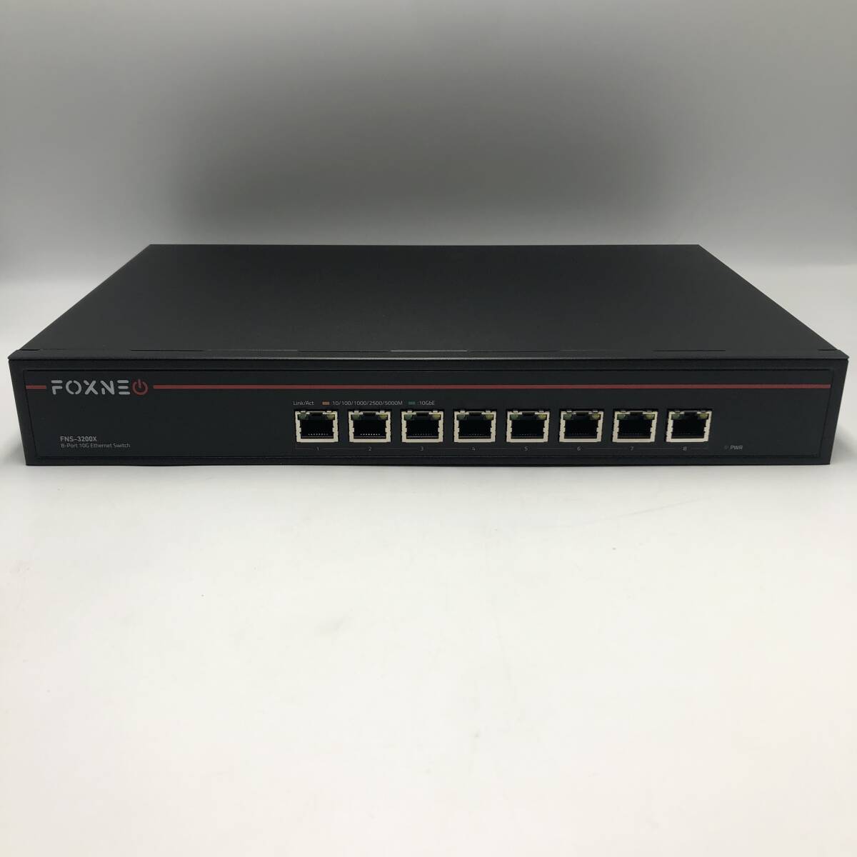 ほぼ新品FOXNEO FOXNEO 8ポート スイッチングハブ FNS-3200X 通電確認