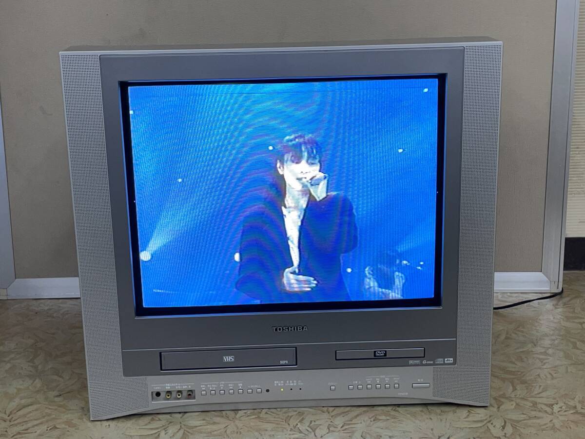 Yahoo!オークション - 東芝 TOSHIBA 21型DVD/VHS内蔵ブラウン管テレビ