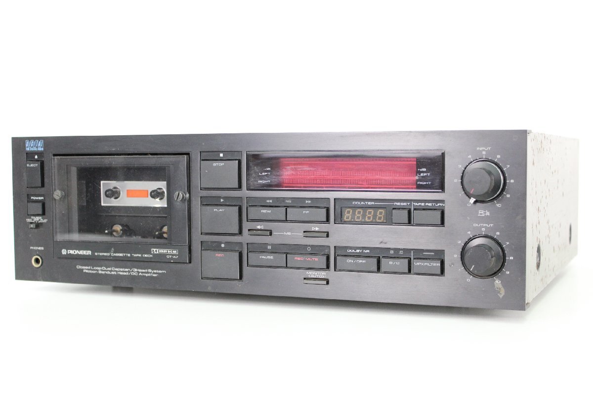 ジャンク品 Pioneer CT-A7D カセットデッキ ジャンク 【ト福】PIONEER