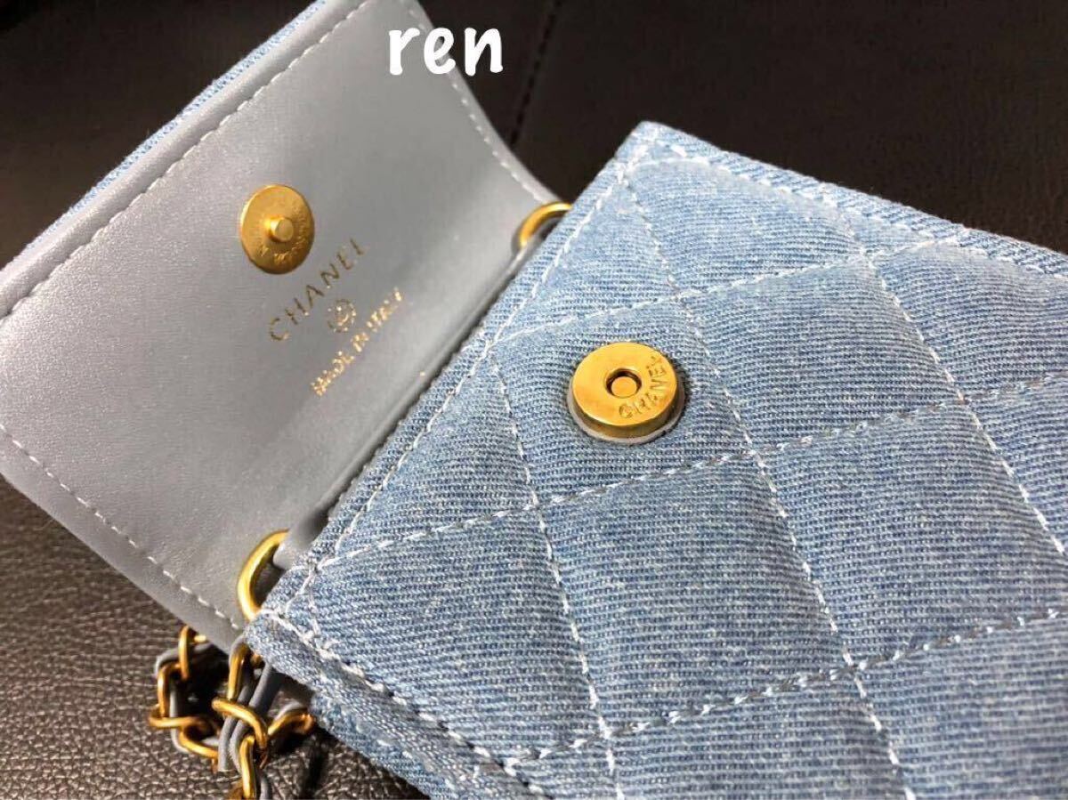 新品 シャネル ノベルティ CHANEL デニム ショルダーバッグ ミニバッグ