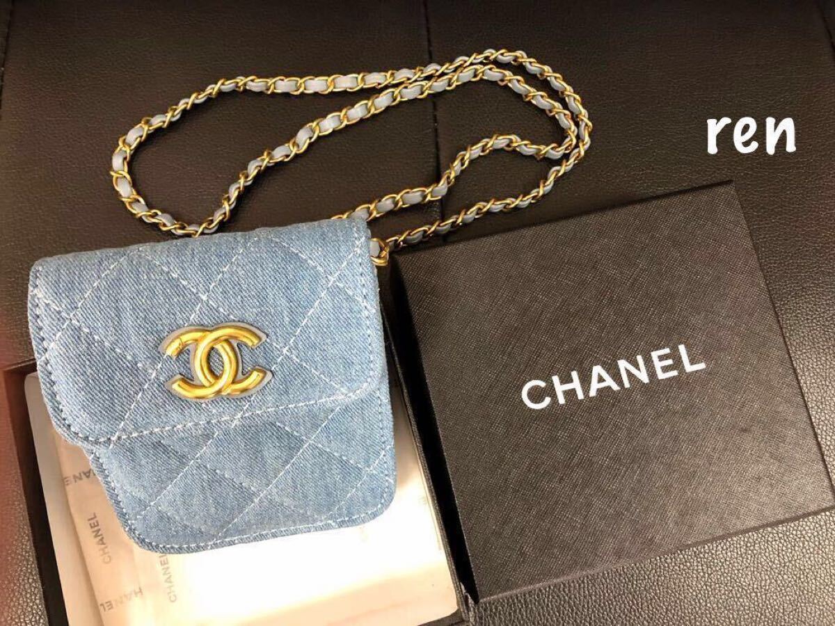 新品 シャネル ノベルティ CHANEL デニム ショルダーバッグ ミニバッグ