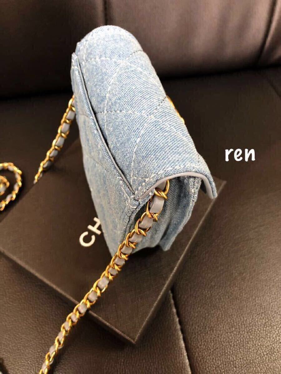 CHANEL ストーン装飾 ショルダーバッグ ノベルティ シャネル チェーン