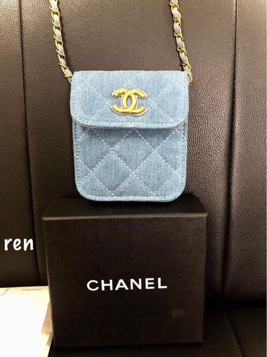 新品 シャネル ノベルティ CHANEL デニム ショルダーバッグ ミニバッグ