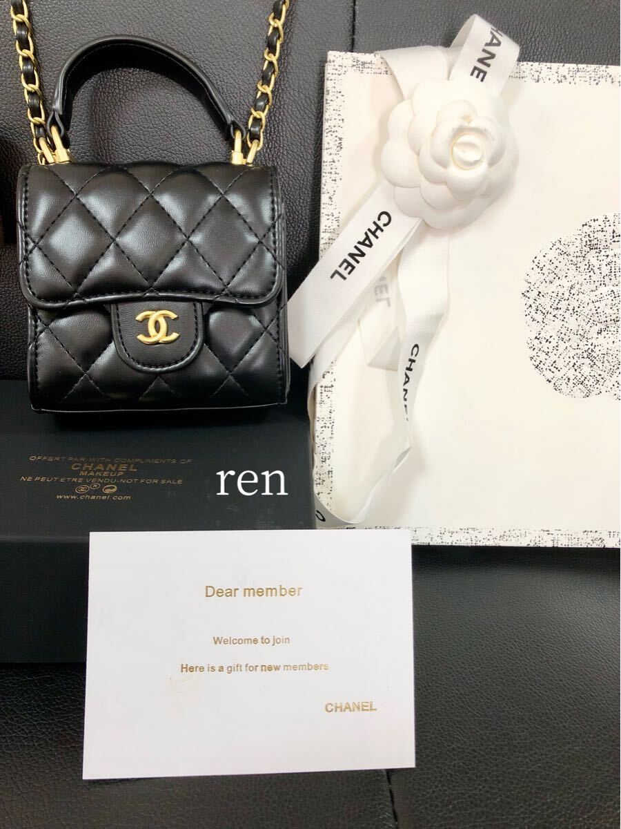 新品 CHANEL シャネル ノベルティ ショルダーバッグ ミラー付き