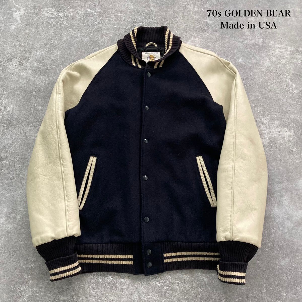 GOLDEN BEAR】ゴールデンベア スタジャン スタジアムジャンパー バー