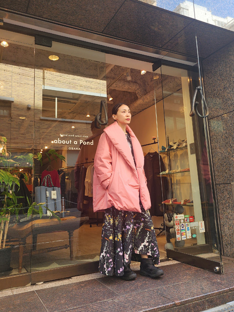 ebure×Ron herman ロンハーマン別注 エブール 23AW Form Down Shawl