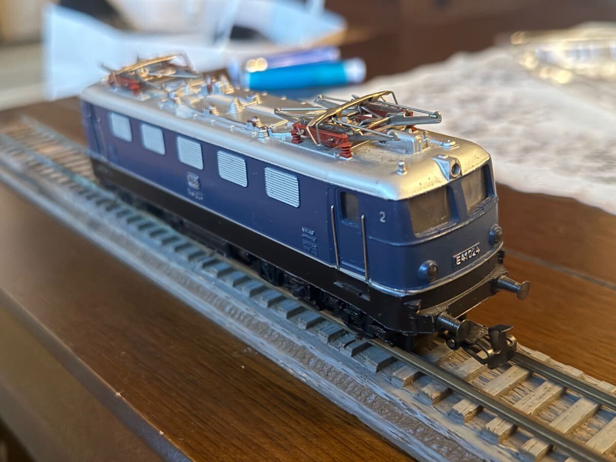 動作未確認】メルクリンHO3034電気機関車E41＋貨車2両＋トランス+3029 動作