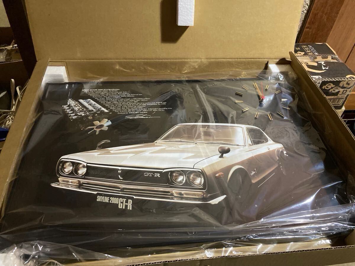 Yahoo!オークション - 新品未展示 パネル時計 ハコスカ 日産 スカイラ