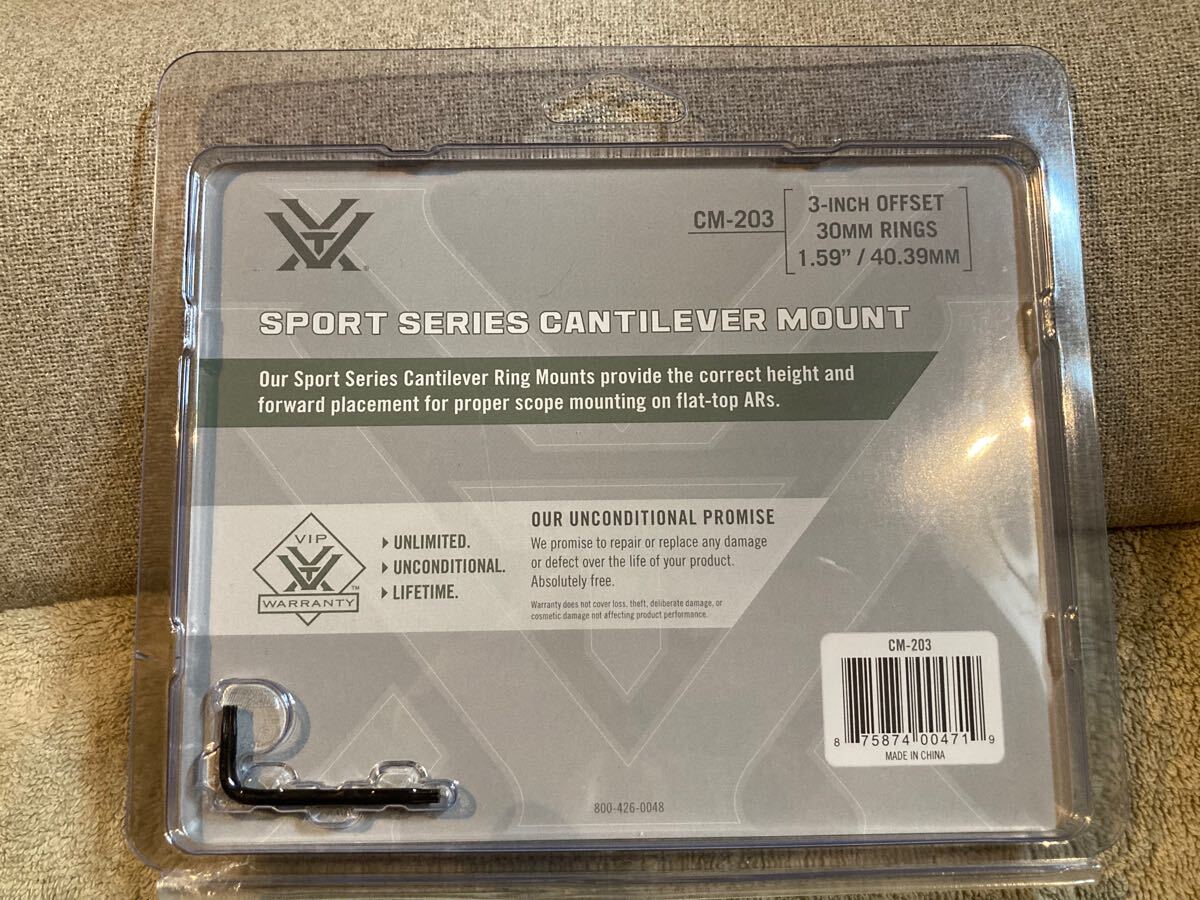 実物 VORTEX CANTILEVER 30mm MOUNT 3inch Offset オフセットスコープ