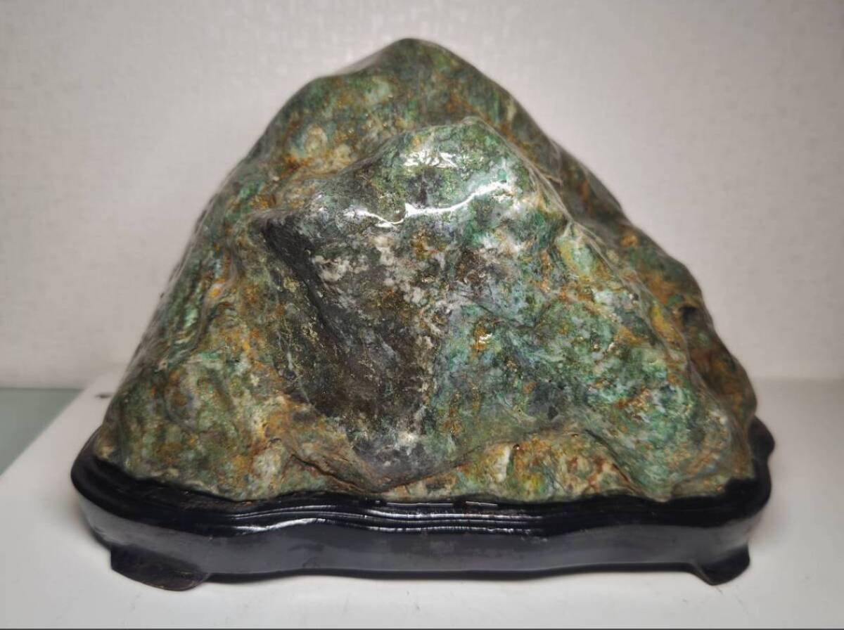 糸魚川・黒緑】 18kg 翡翠 ヒスイ 原石 翡翠原石 鑑賞石 自然石 誕生石