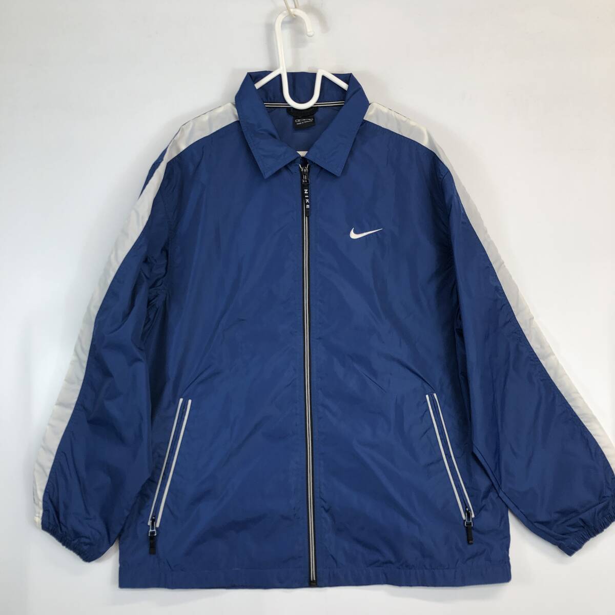 90s ナイキ NIKE ナイロンジャケット ネイビー Mサイズ｜Yahoo!フリマ