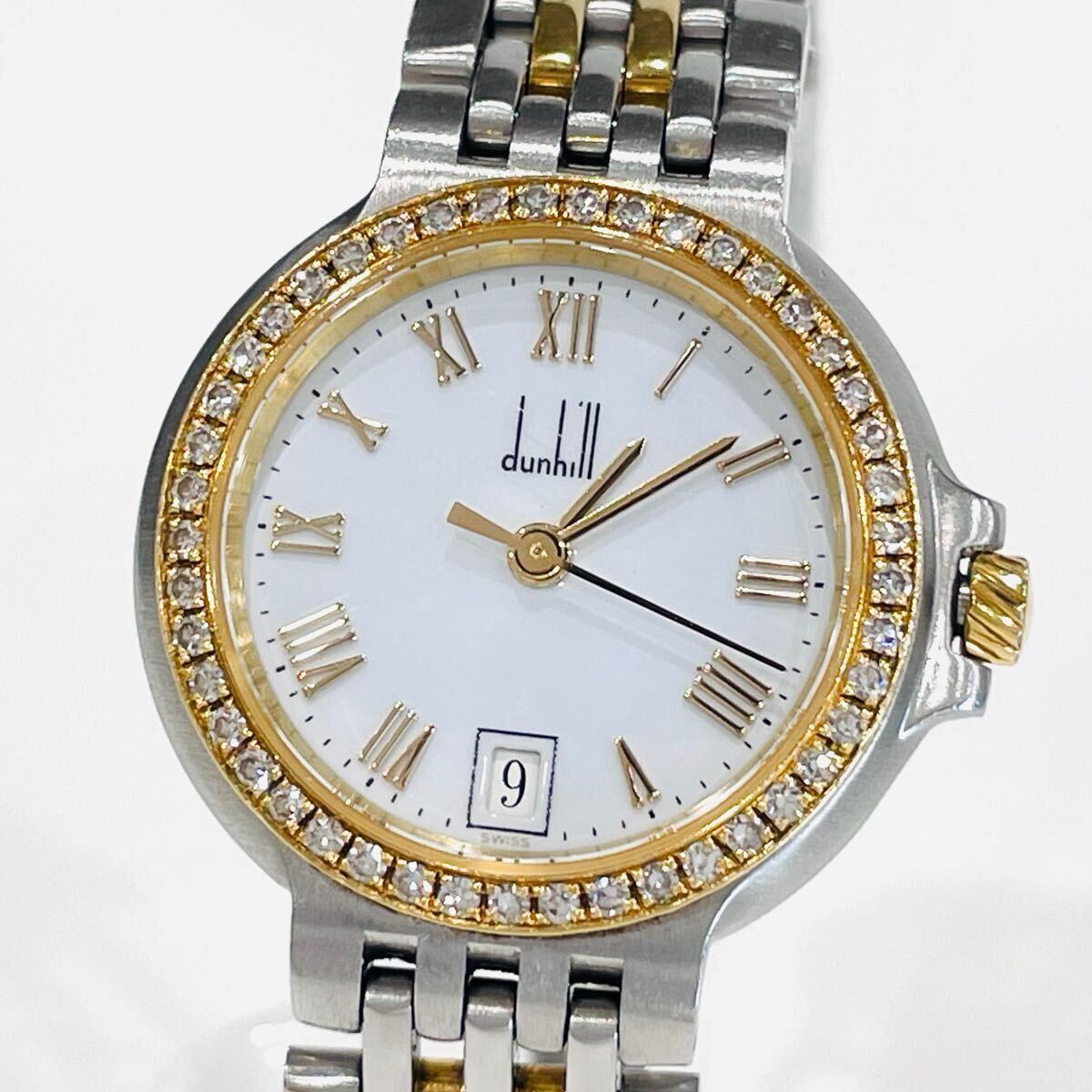 Yahoo!オークション - DUNHILL ダンヒル エリート クォーツ 腕時計 ダ