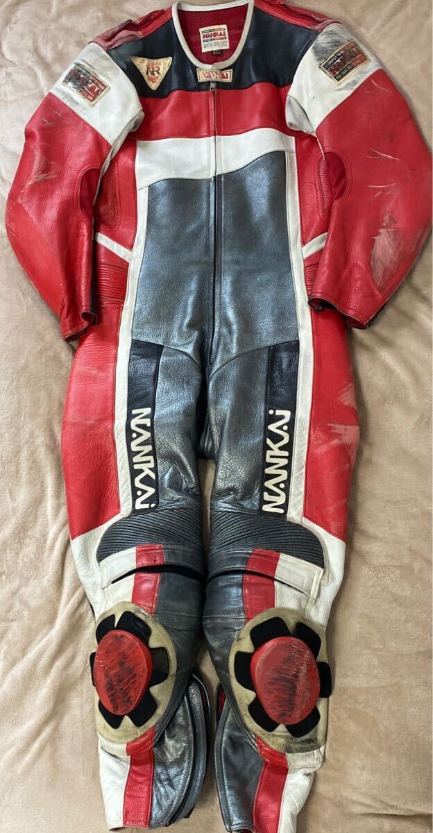 NANKAI 南海 バイク用 革ツナギ LL バイクウェア レーシングスーツ