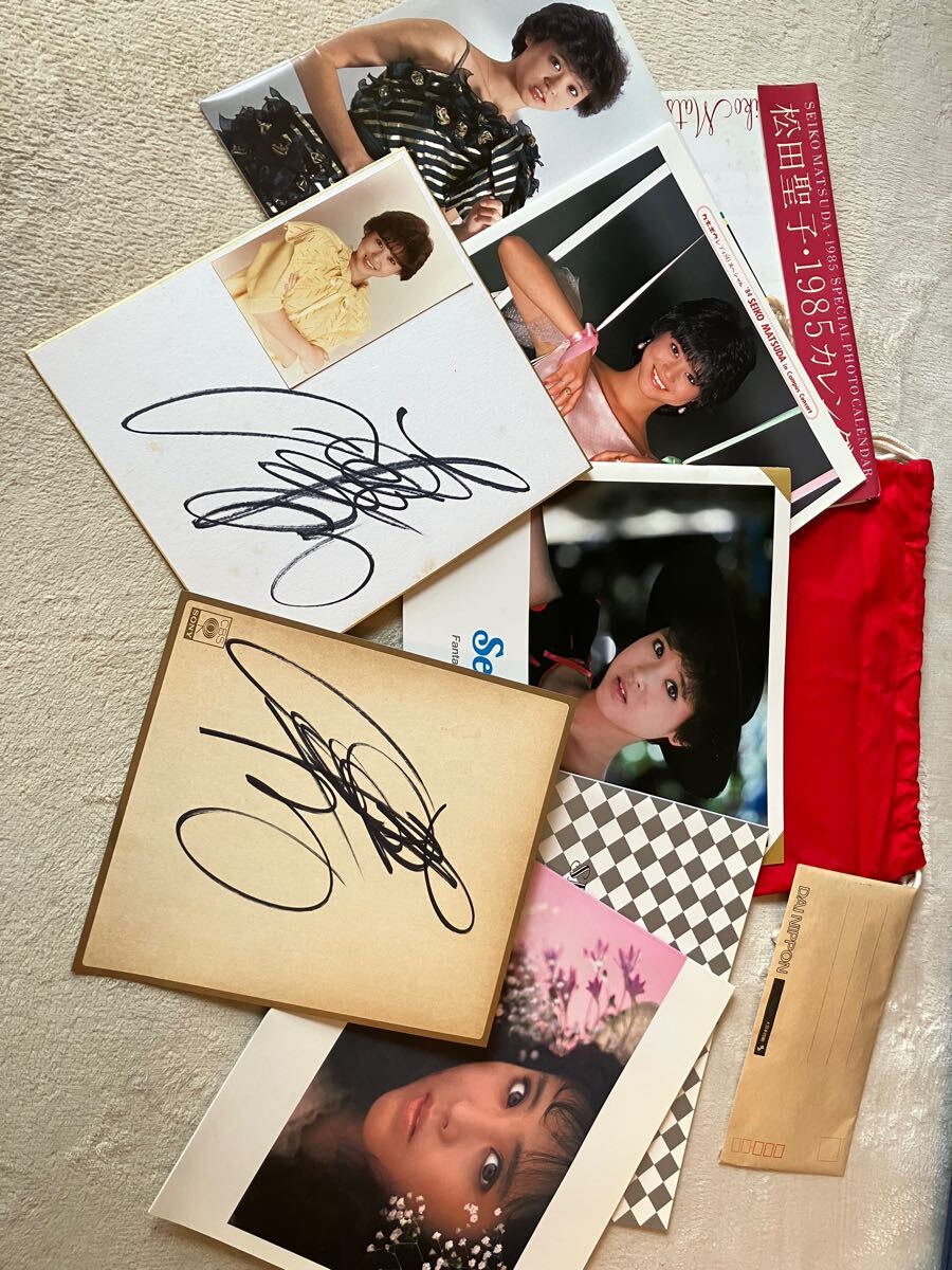 Yahoo!オークション - 松田聖子グッズセット 直筆サイン カレンダー 生