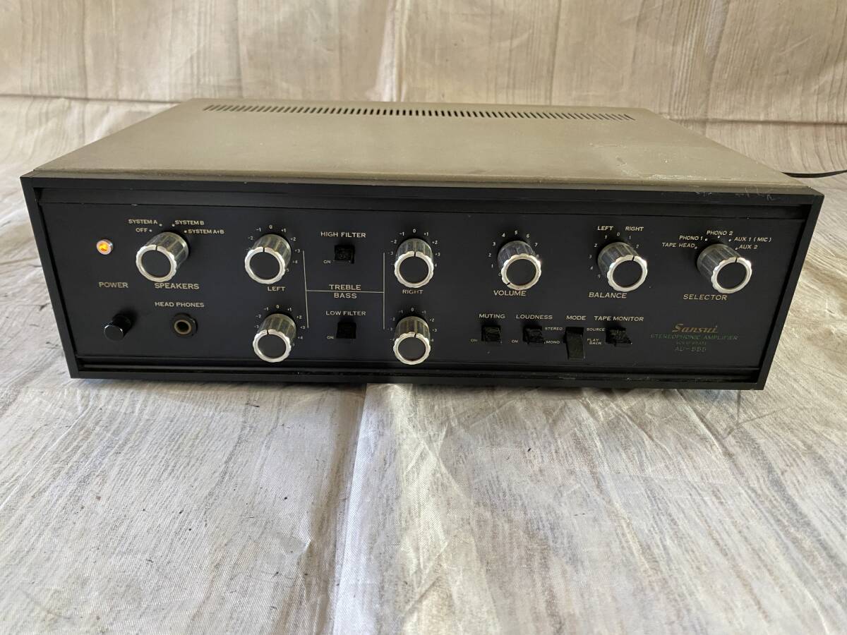 動作品）サンスイ AU-555A プリメインアンプ サンスイ AU-222, AU-555
