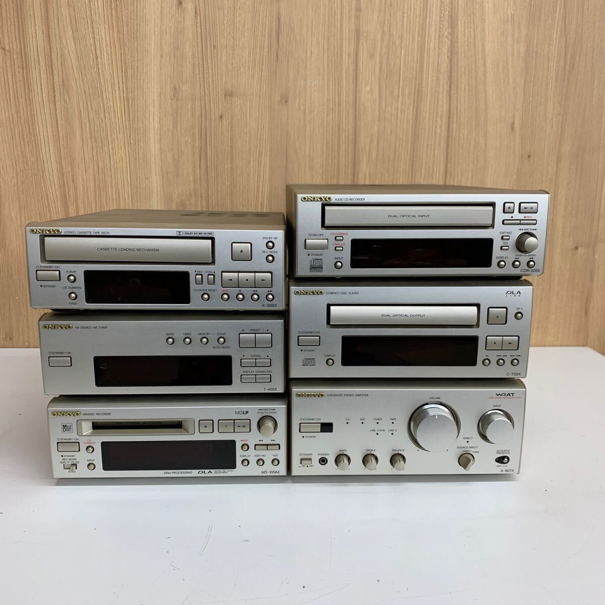 ONKYO ONKYO A-907X ミニコンポ◇現状品 ミニコンポ C-705X A-907X T