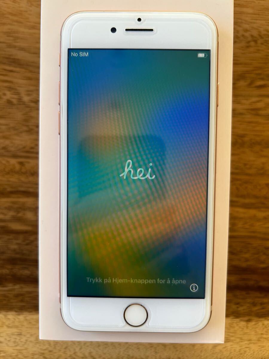 iPhone 8 256GB ローズゴールド SIMフリー バッテリー73%(iPhone