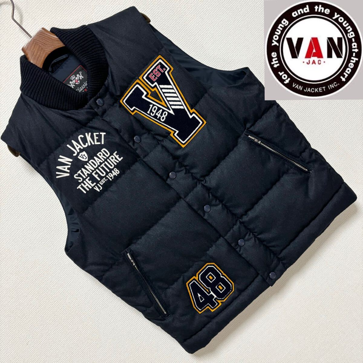 Yahoo!オークション - 良品 VAN JAC ヴァンジャケット ダウンベスト ワ