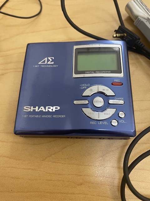 SHARP シャープ MD-DR7-A (ブルー) MDレコーダー MDLP対応 （MD録音