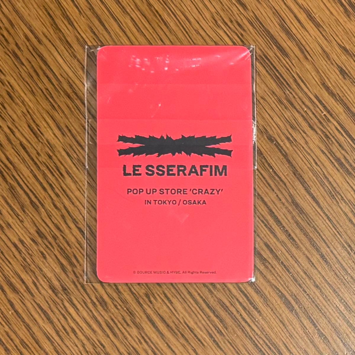 ルセラフィム crazy Japan pop up 特典トレカ ポップアップ ウンチェ