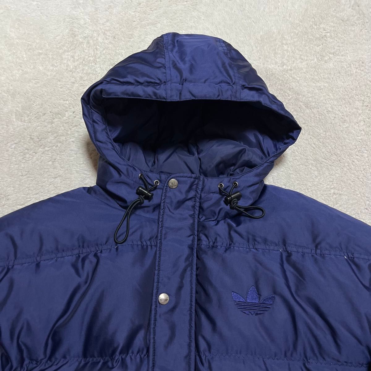 80s adidas ダウンジャケット ネイビー メンズ L相当｜Yahoo!フリマ