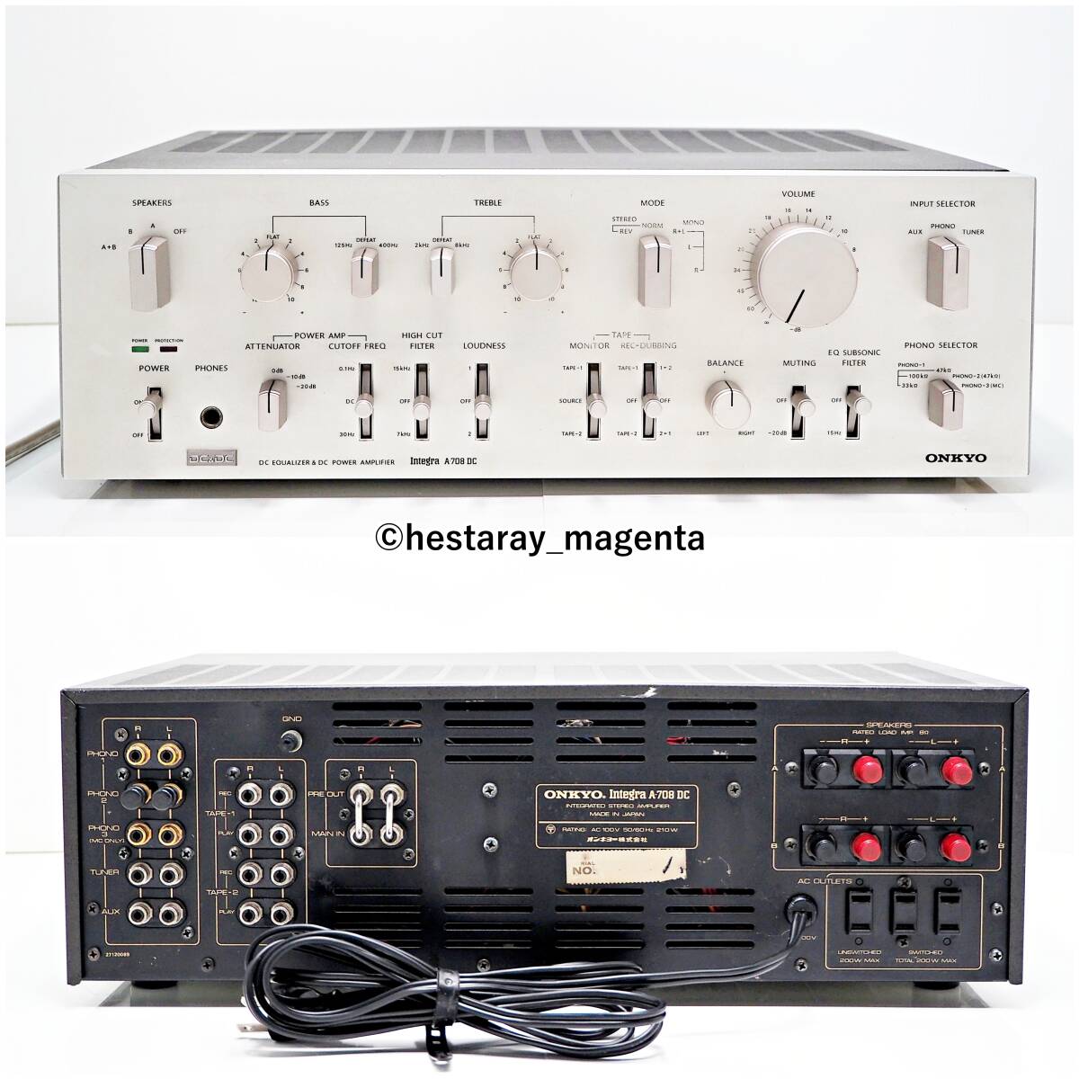 Yahoo!オークション - 【整備・レストア済】 ONKYO Integra A-708DC