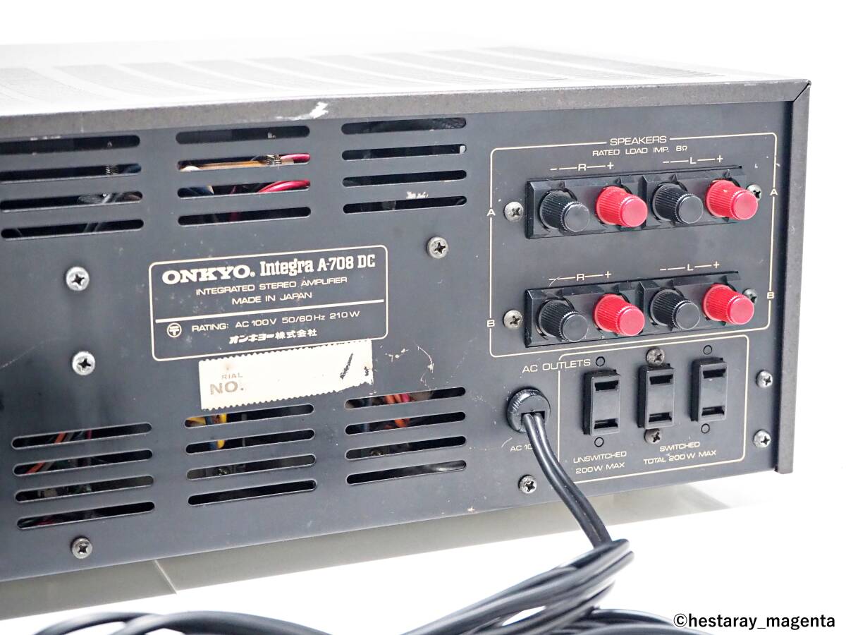 Yahoo!オークション - 【整備・レストア済】 ONKYO Integra A-708DC